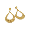 Aretes Gota de Rocío Dorada