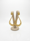 Aretes Gota de Rocío Dorada
