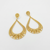 Aretes Gota de Rocío Dorada